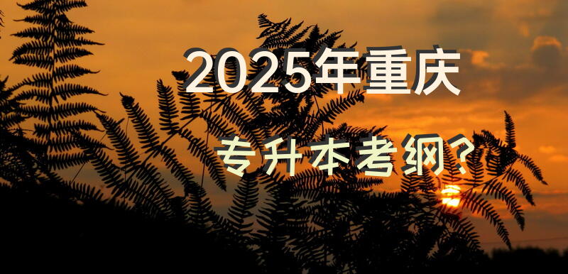 2025年重庆专升本考纲？