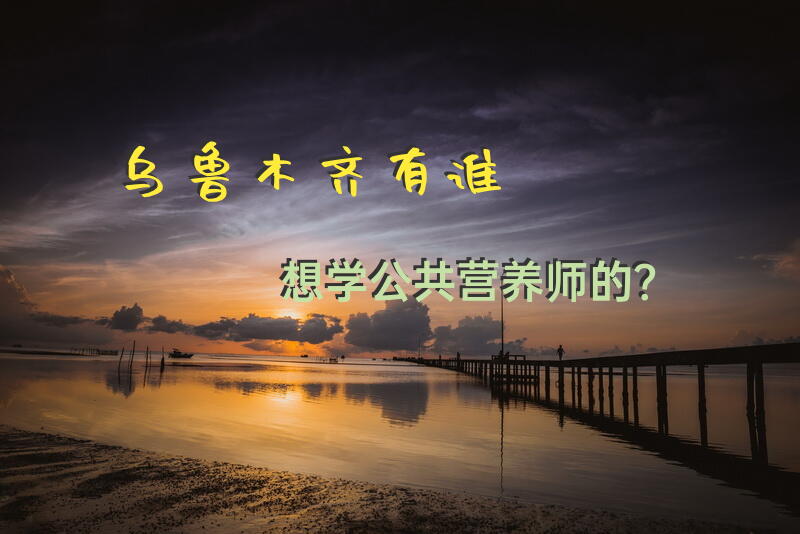 乌鲁木齐有谁想学公共营养师的？