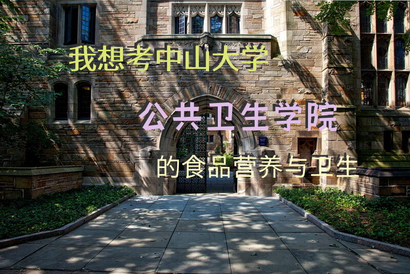 我想考中山大学公共卫生学院的食品营养与卫生。