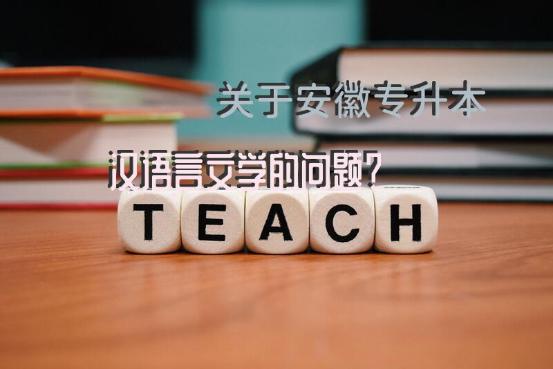 关于安徽专升本汉语言文学的问题？