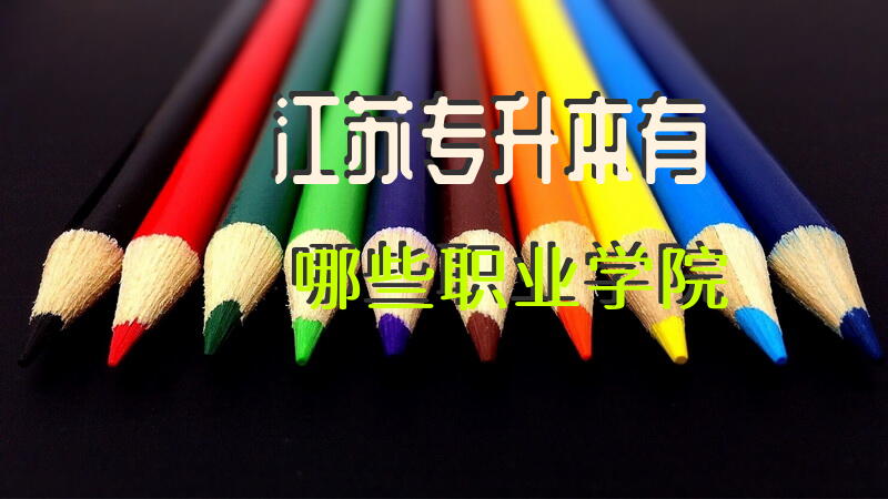 江苏专升本有哪些职业学院
