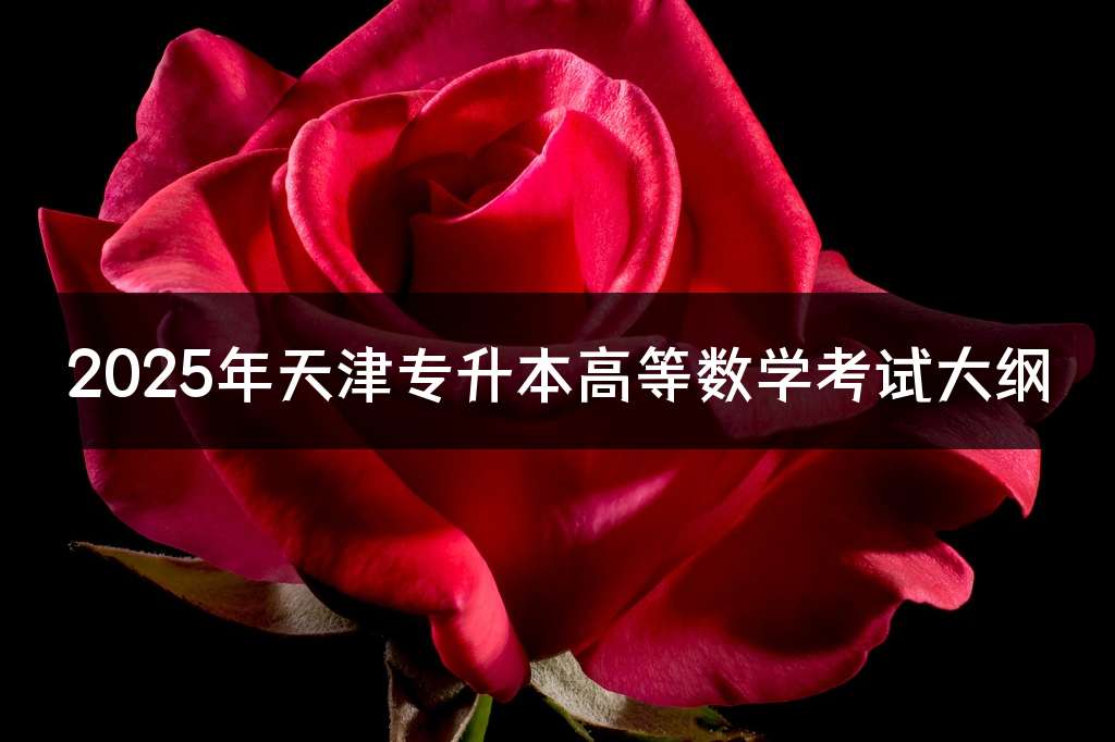 2025年天津专升本高等数学考试大纲