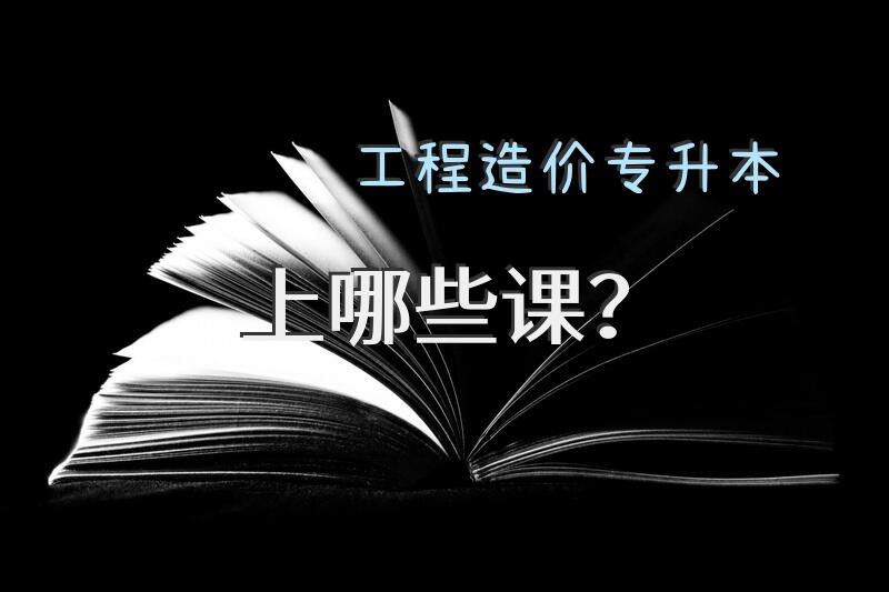 工程造价专升本上哪些课？