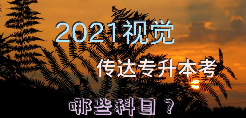 2021视觉传达专升本考哪些科目？