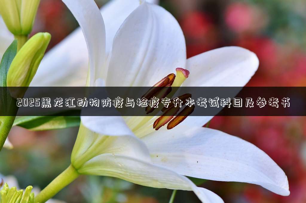 2025黑龙江动物防疫与检疫专升本考试科目及参考书