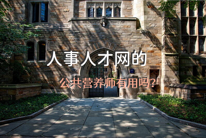 人事人才网的公共营养师有用吗？