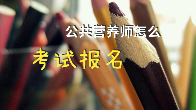 公共营养师怎么考试报名