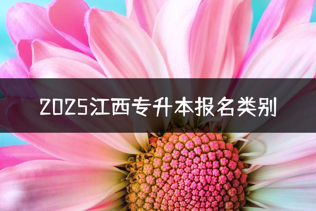 2025江西专升本报名类别