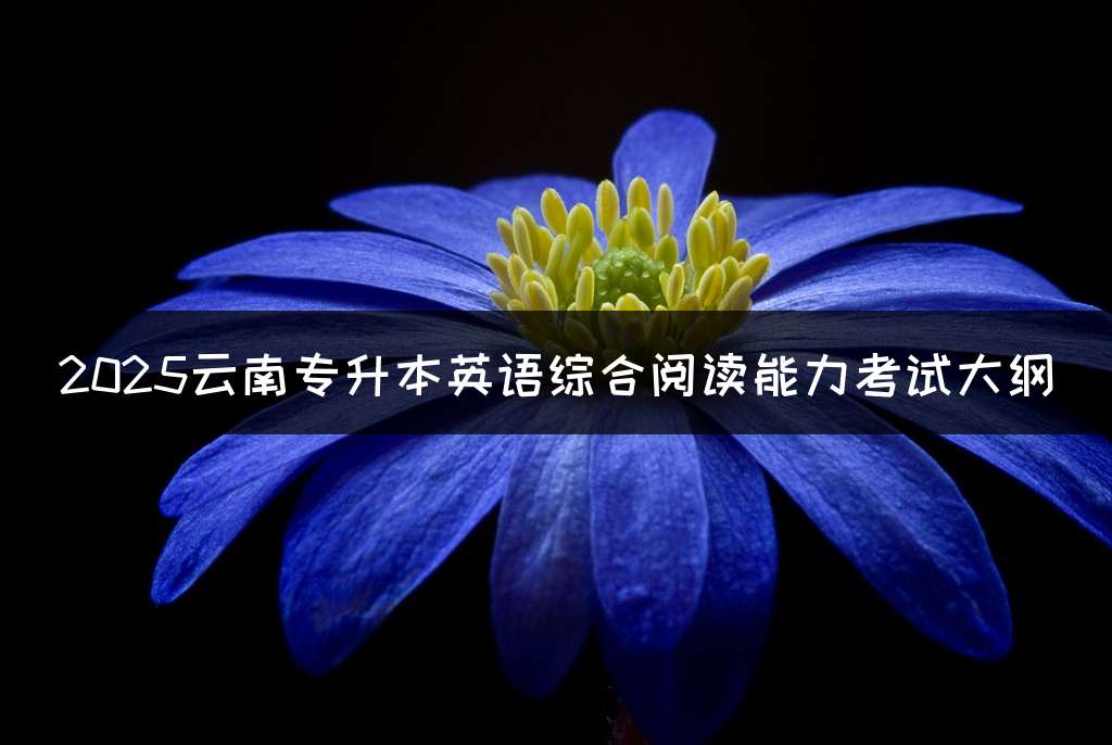2025云南专升本英语综合阅读能力考试大纲