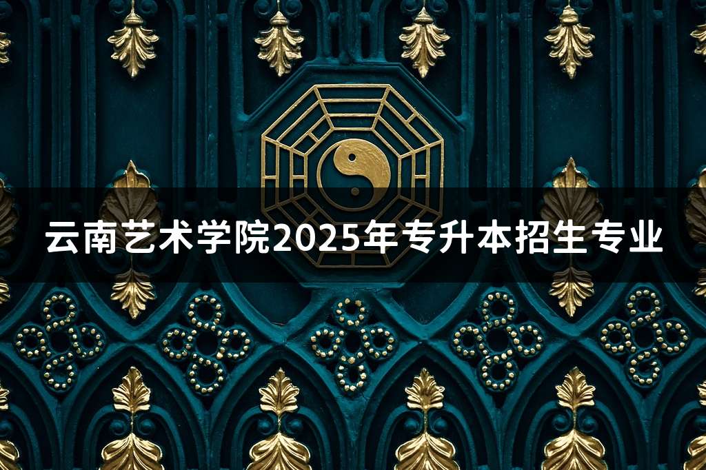 云南艺术学院2025年专升本招生专业