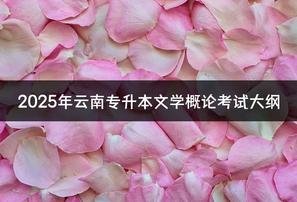 2025年云南专升本文学概论考试大纲