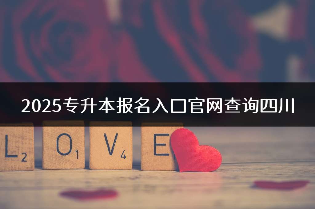 2025专升本报名入口官网查询四川