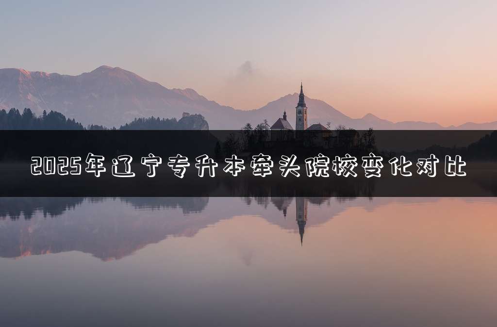2025年辽宁专升本牵头院校变化对比