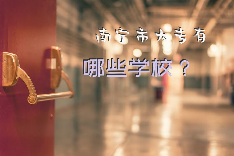 南宁市大专有哪些学校？