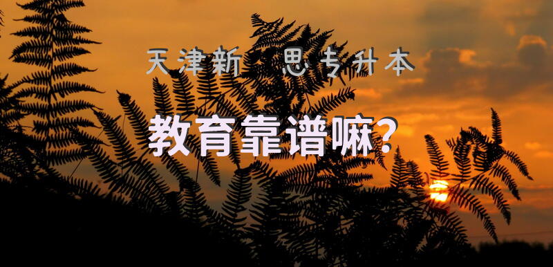 天津新睿思专升本教育靠谱嘛？