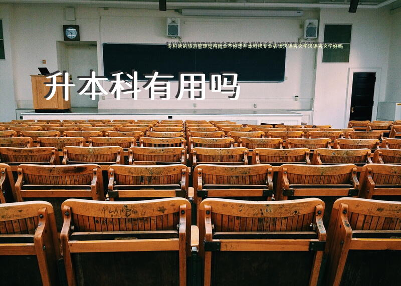 专科读的旅游管理觉得就业不好，想升本科换专业去读汉语言文学，汉语言文学好吗？升本科有用吗？