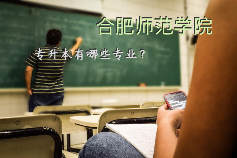 合肥师范学院专升本有哪些专业？