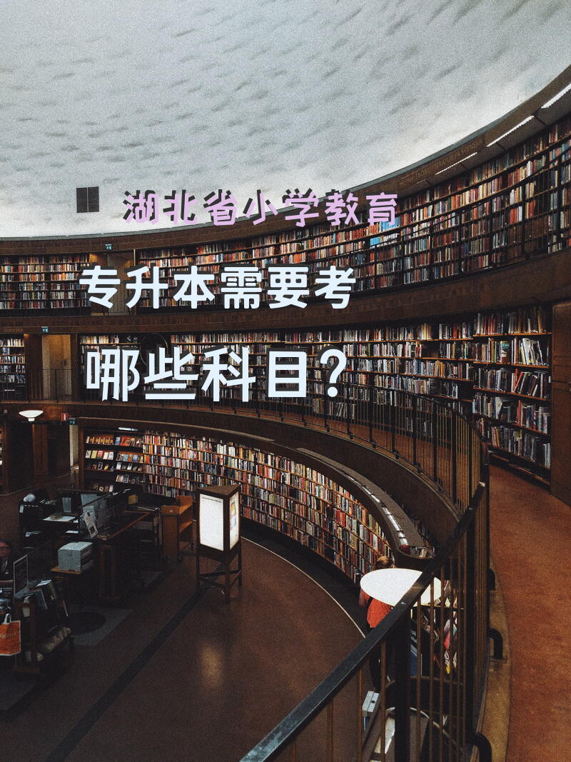湖北省小学教育专升本需要考哪些科目？