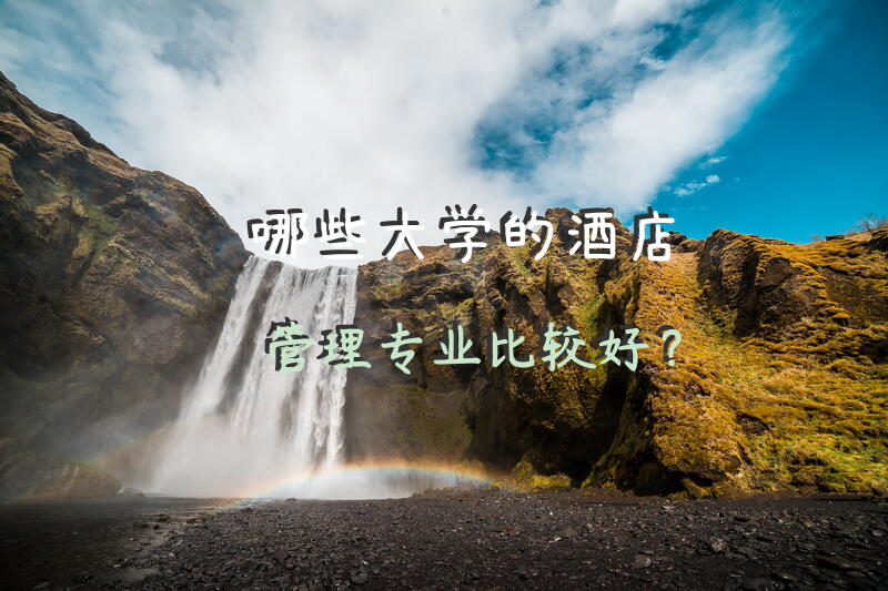 哪些大学的酒店管理专业比较好？