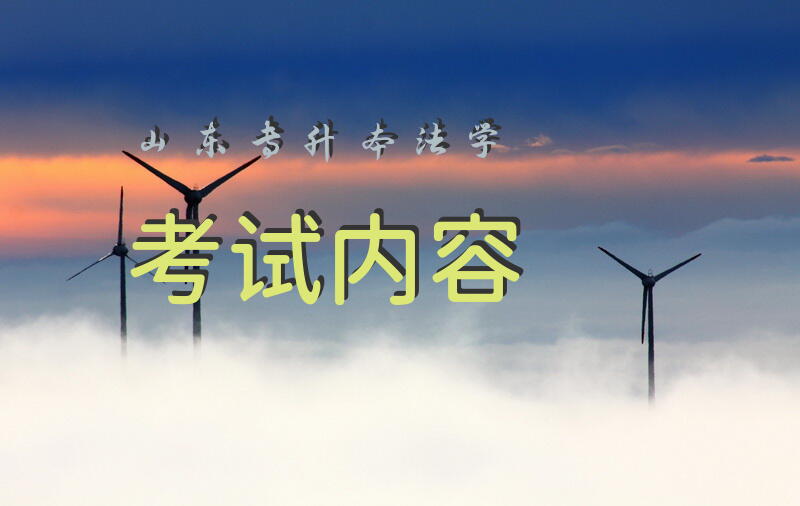 山东专升本法学考试内容