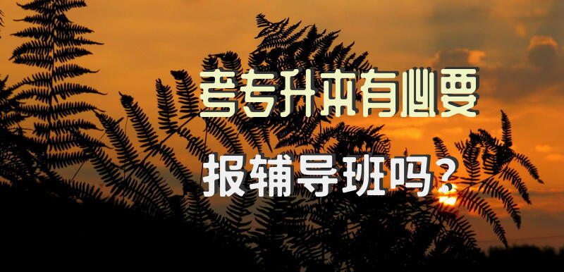 考专升本有必要报辅导班吗？
