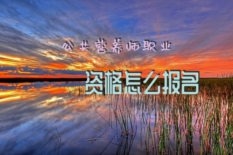 公共营养师职业资格怎么报名