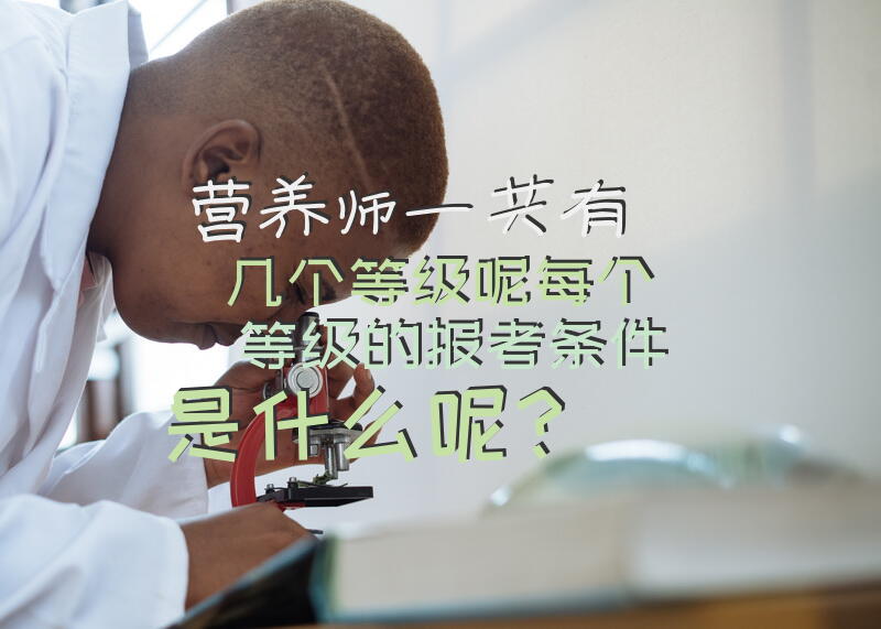 营养师一共有几个等级呢，每个等级的报考条件是什么呢？