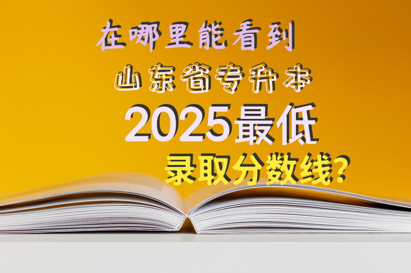 在哪里能看到山东省专升本2025最低录取分数线？