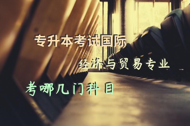 专升本考试，国际经济与贸易专业考哪几门科目