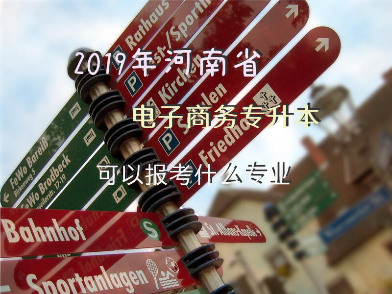 2019年河南省电子商务专升本可以报考什么专业