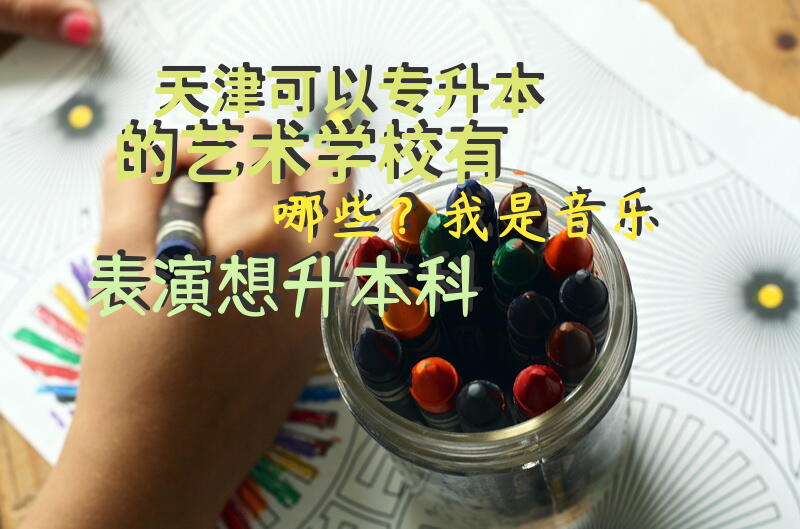 天津可以专升本的艺术学校有哪些？我是音乐表演，想升本科