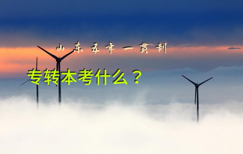 山东五年一贯制专转本考什么？
