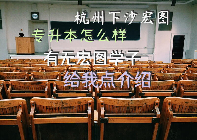杭州下沙宏图专升本怎么样，有无宏图学子给我点介绍？