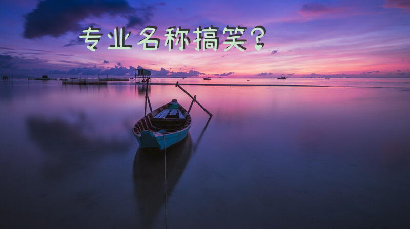 专业名称搞笑？