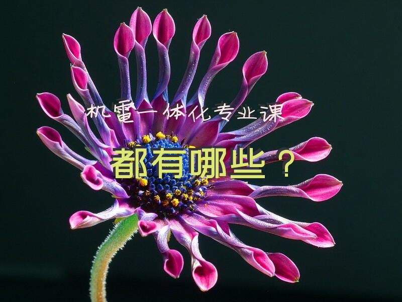 机电一体化专业课都有哪些？