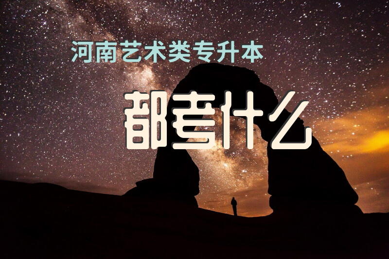河南艺术类专升本都考什么