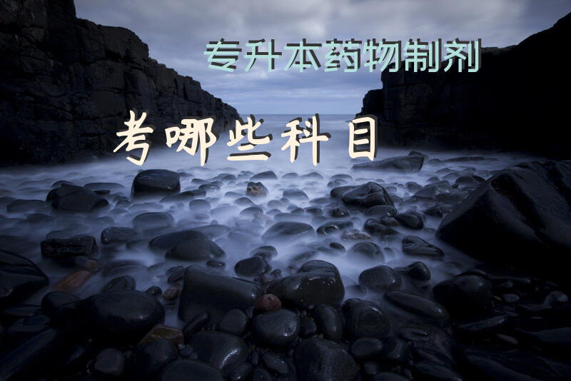 专升本药物制剂考哪些科目