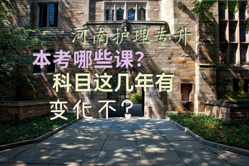 河南护理专升本考哪些课？科目这几年有变化不？