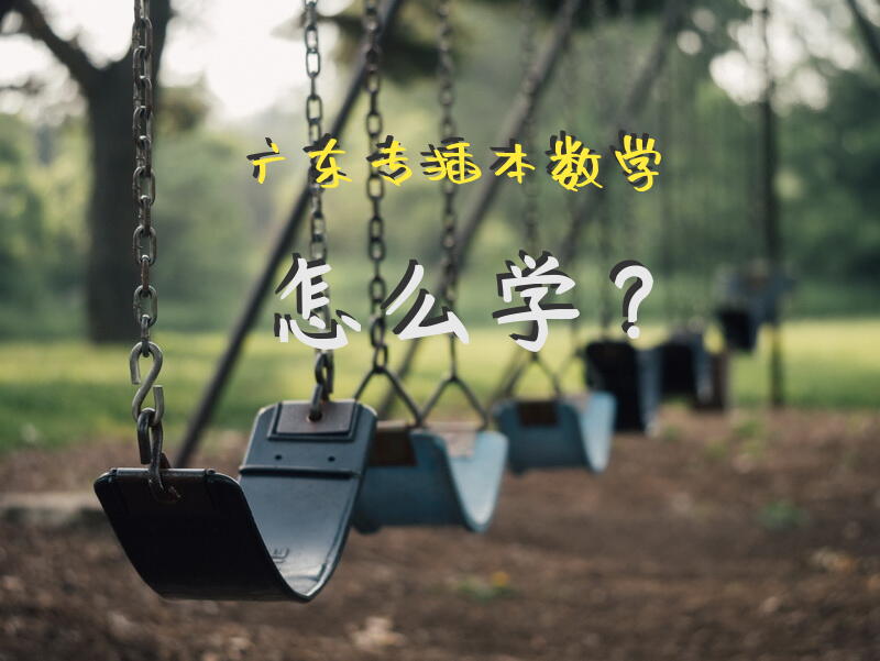广东专插本数学怎么学？