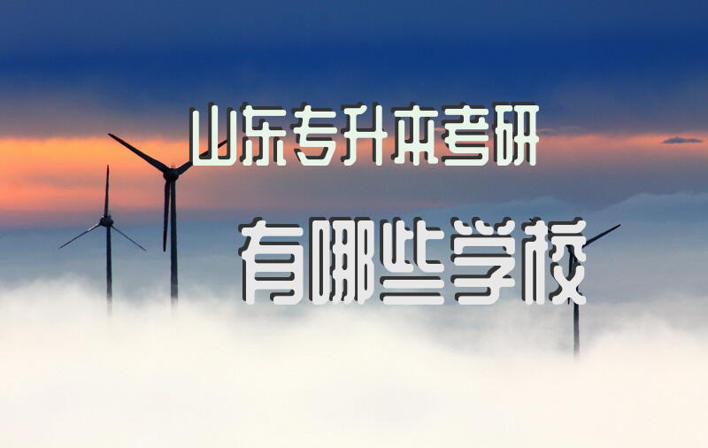 山东专升本考研有哪些学校