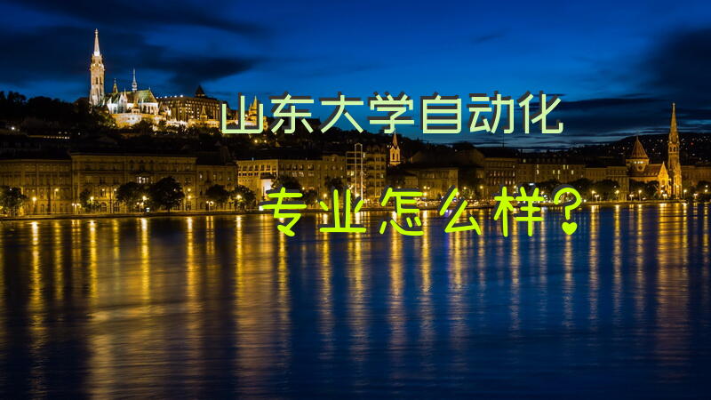 山东大学自动化专业怎么样？