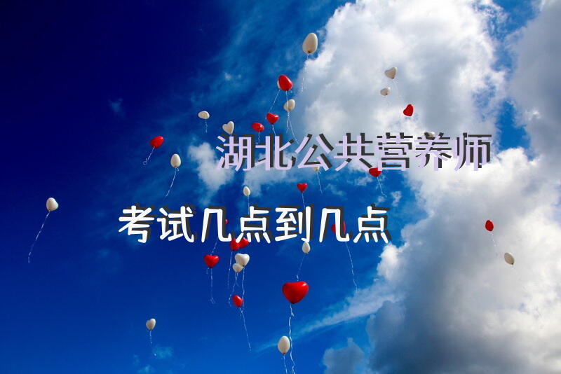湖北公共营养师考试几点到几点