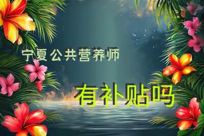 宁夏公共营养师有补贴吗