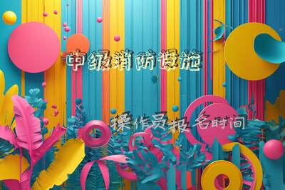 中级消防设施操作员报名时间