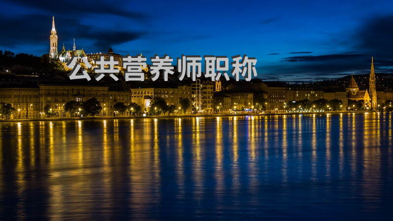 湖南2025年公共营养师报考条件是什么