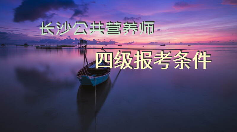 什么条件下能报考长沙公共营养师四级